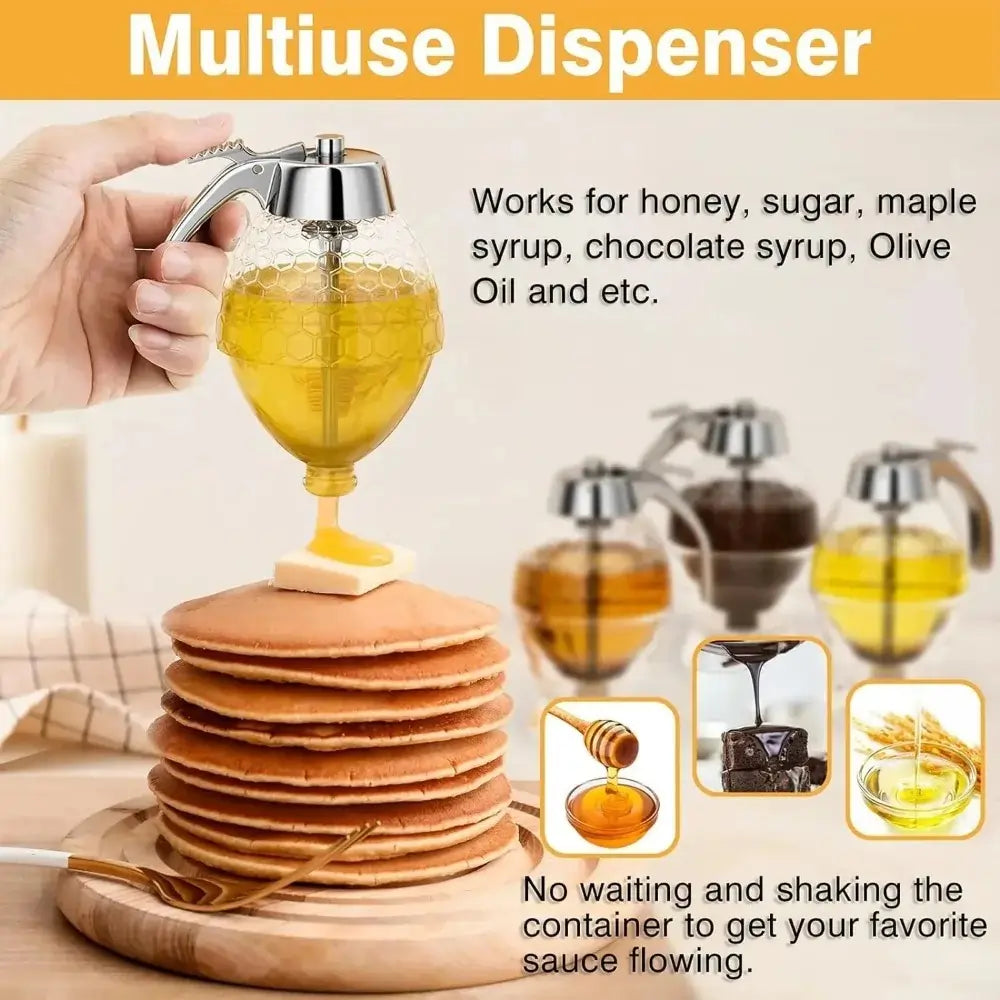 Premium Honey Dispenser Juice Syrup Pot Jar