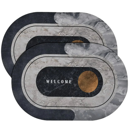 Bath Mat Super Absorbent Quick Drying Bathroom Rugs Non Slip