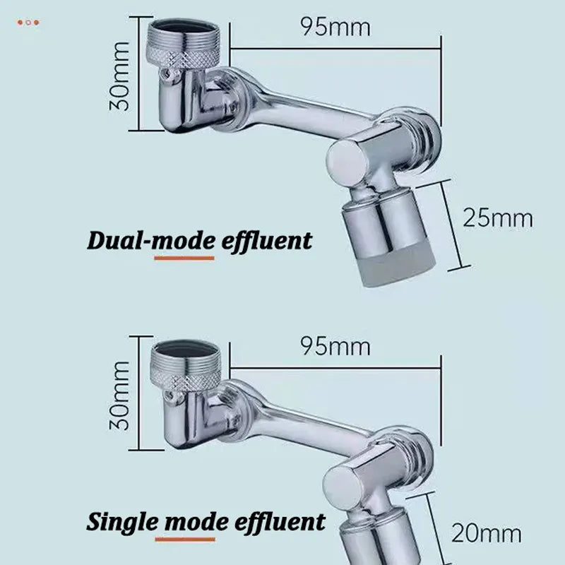 1080°Rotatable Faucet Aerator Bathroom Washbasin Tap Splash Filter