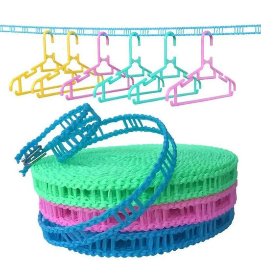 Plastic Cloth Hanging Rope Clothesline - 5 Meters - pack of 1