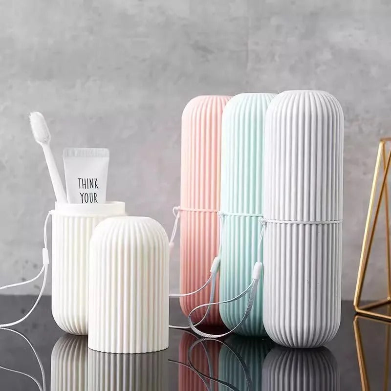 Portable Toothbrush Holder Toothpaste Storage