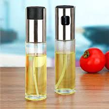 Oil Spray Bottle / 100ml Glass Oil Sprayer For Kitchen Use / Cooking, BBQ, Baking, Frying, Salad Dressing Oil Spray Bottle