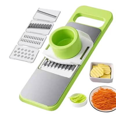 5in1 Vegetable Cutter Multifunctional Stainless Steel Vegetable Cutter & Slicer