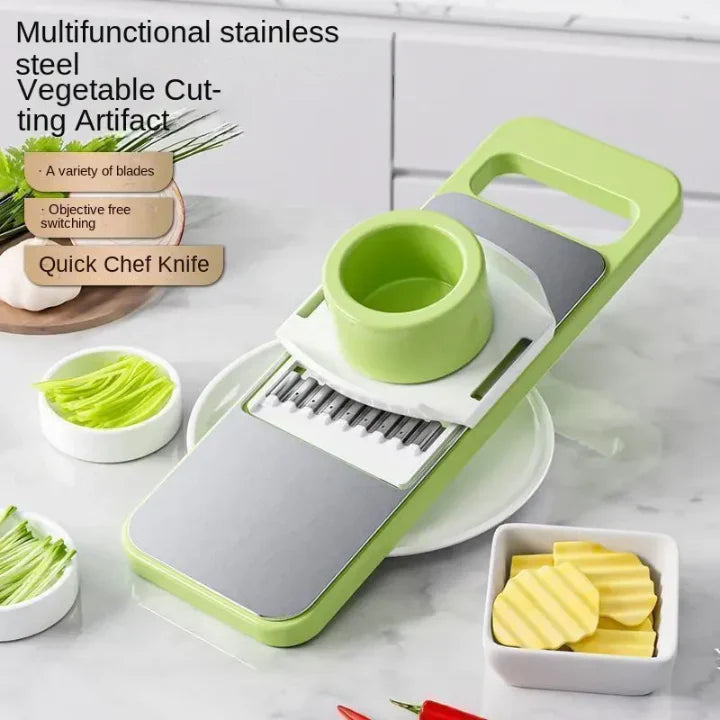 5in1 Vegetable Cutter Multifunctional Stainless Steel Vegetable Cutter & Slicer