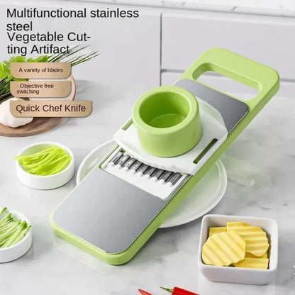 5in1 Vegetable Cutter Multifunctional Stainless Steel Vegetable Cutter & Slicer