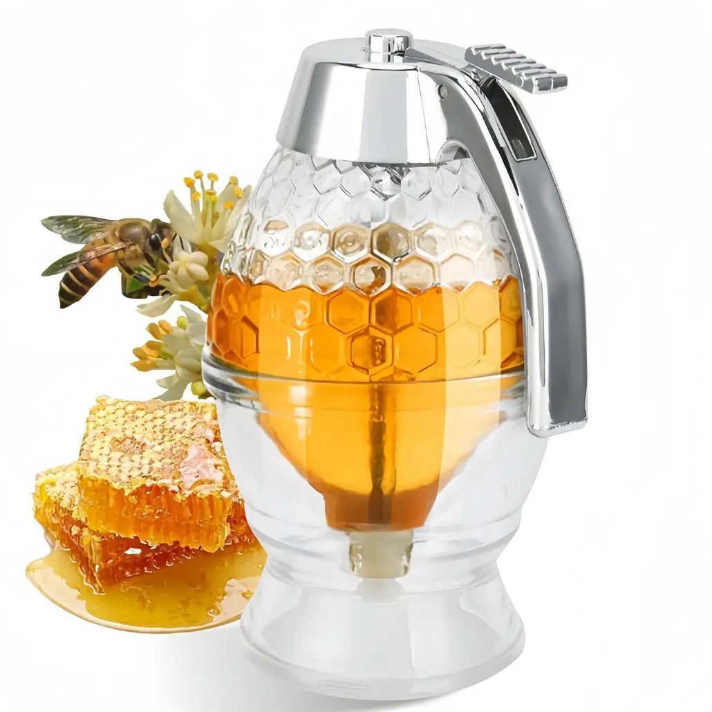 Premium Honey Dispenser Juice Syrup Pot Jar