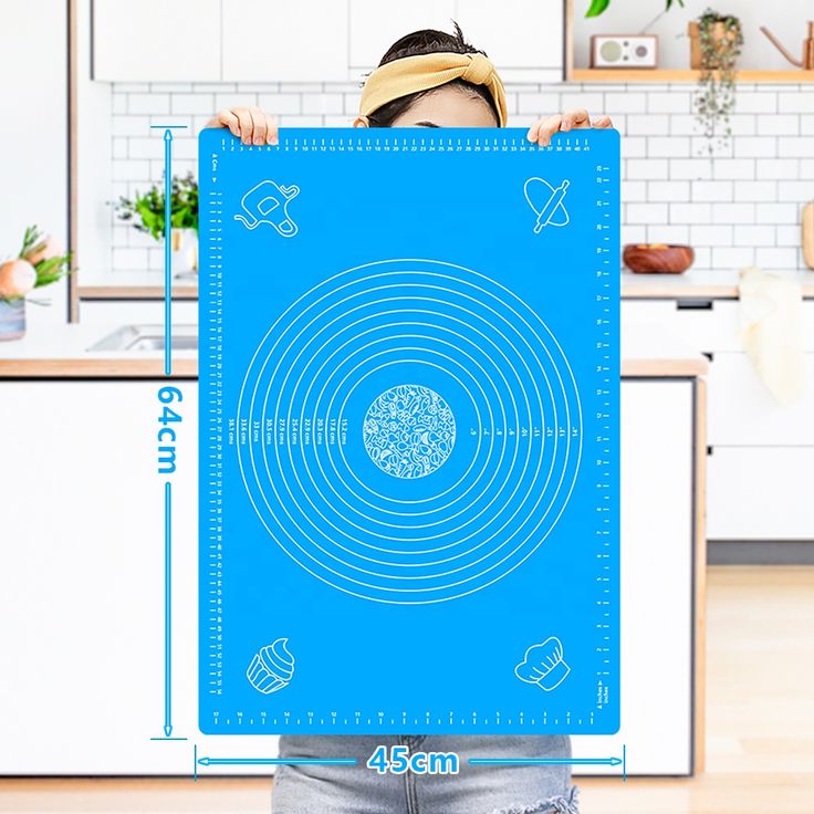 Large Silicone Baking & Rolling Mat with Measurement Guide
