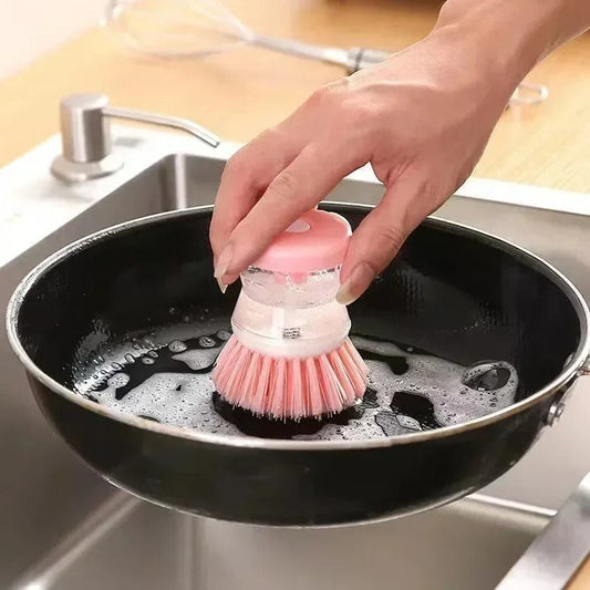 Self Dispensing Cleaning Brush Dish Brush (Pack of 2)