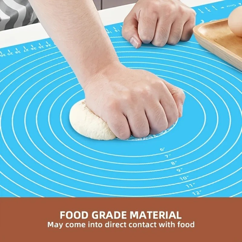Large Silicone Baking & Rolling Mat with Measurement Guide