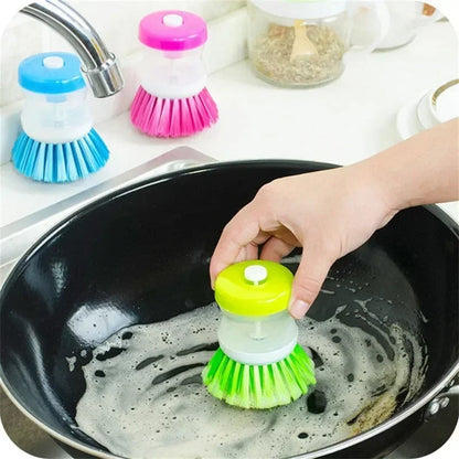 Self Dispensing Cleaning Brush Dish Brush (Pack of 2)