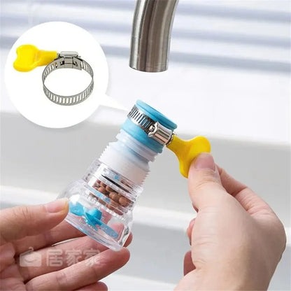Shower Splash Fan Faucet With Clip Water-saving Filter tap