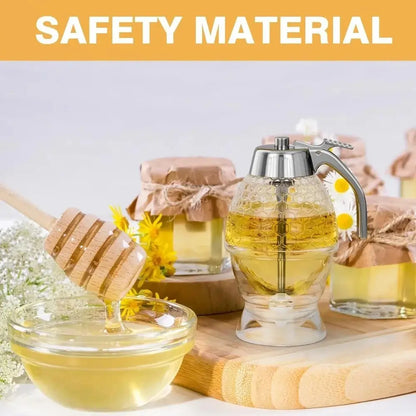 Premium Honey Dispenser Juice Syrup Pot Jar