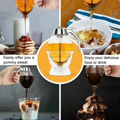 Premium Honey Dispenser Juice Syrup Pot Jar