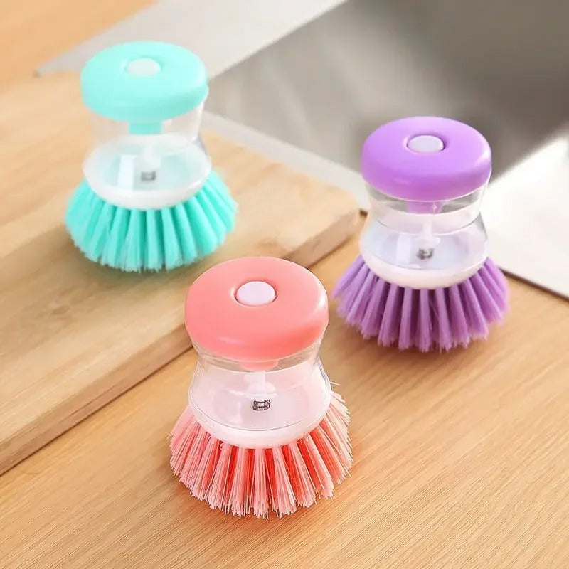 Self Dispensing Cleaning Brush Dish Brush (Pack of 2)